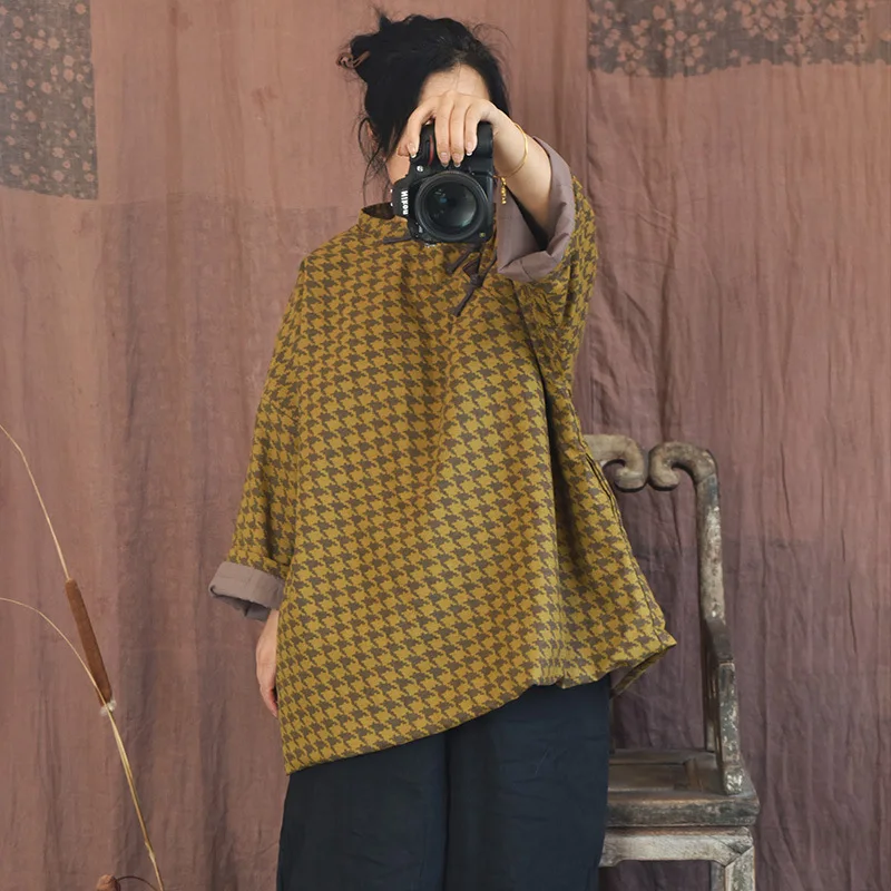 Chinese Style Winter Warm Parkas Jacket 2022 Cotton Padded Linen Plaid Warm Coat Vintage Women Handmade Coat Women Ropa Mujer
Chinese Style Winter Warm Parkas Jacket 2022 Cotton Padded Linen Plaid Warm Coat Vintage Women Handmade Coat Women Ropa Mujer