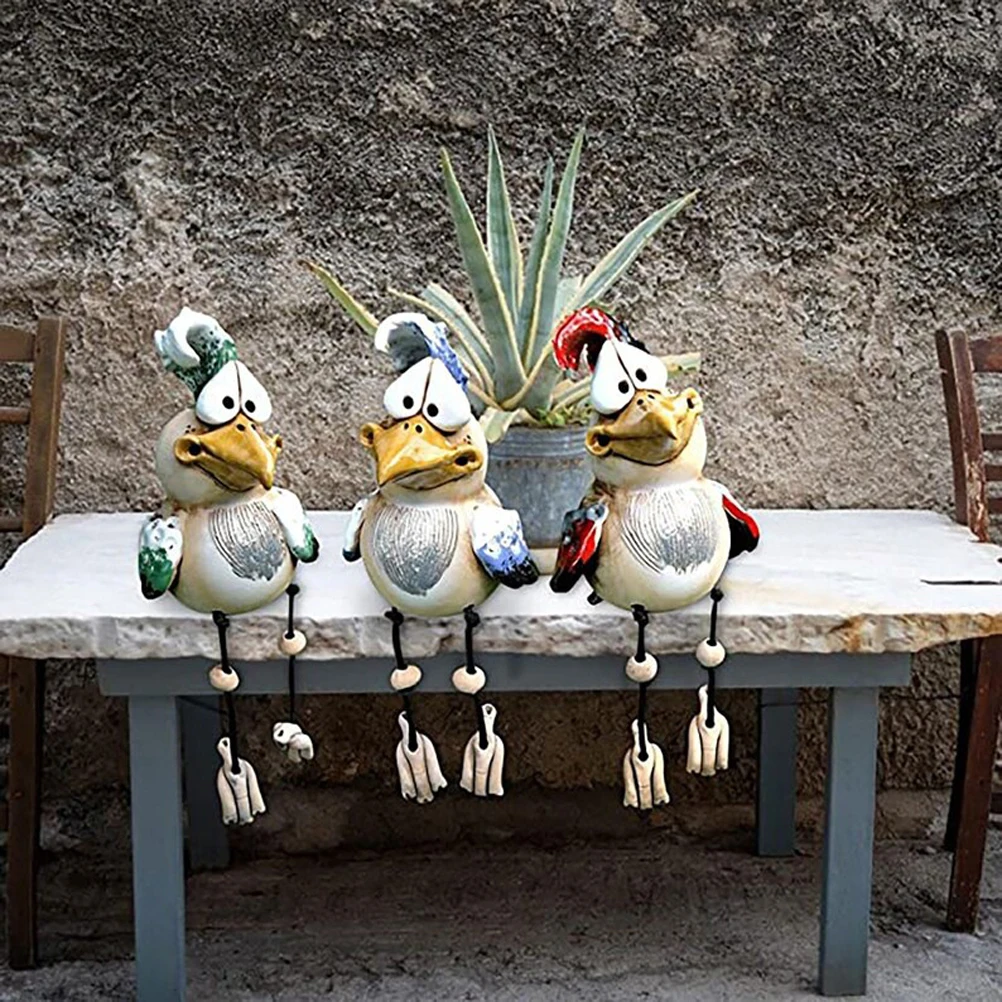 

Funny Chicken Garden Statues Farm Art-Backyard Decoration Ornament Chick Lawn Stakes Sculptures Courtyard Yard Art Home Decor