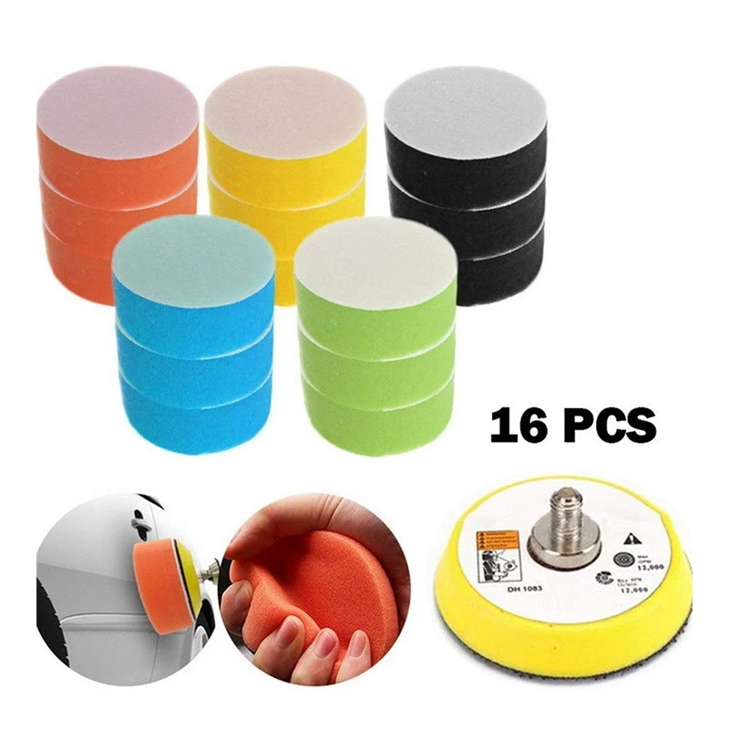 16Pcs/Set Polishing Pad for Car Polisher Polishing Circle Buffing Pad Tool Kit for Car Polisher Wax 2 Inch 50mm Polishing Pad 
16Pcs/Set Polishing Pad for Car Polisher Polishing Circle Buffing Pad Tool Kit for Car Polisher Wax 2 Inch 50mm Polishing Pad