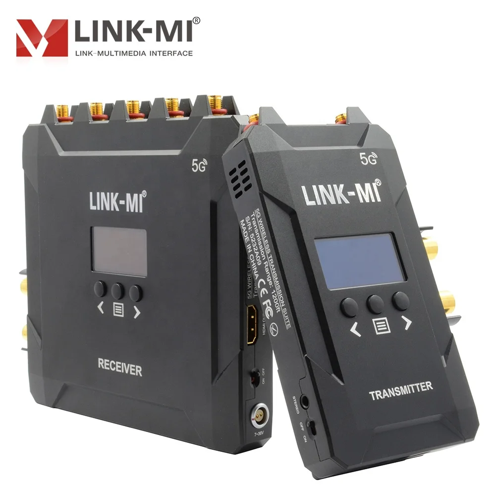 LINK-MI 400M/1300FT 5Ghz 3G-SDI/HDMI Wireless Transmitter and Receiver 1080P WiFi Wireless System for Live Events Film Shooting
LINK-MI 400M/1300FT 5Ghz 3G-SDI/HDMI Wireless Transmitter and Receiver 1080P WiFi Wireless System for Live Events Film Shooting