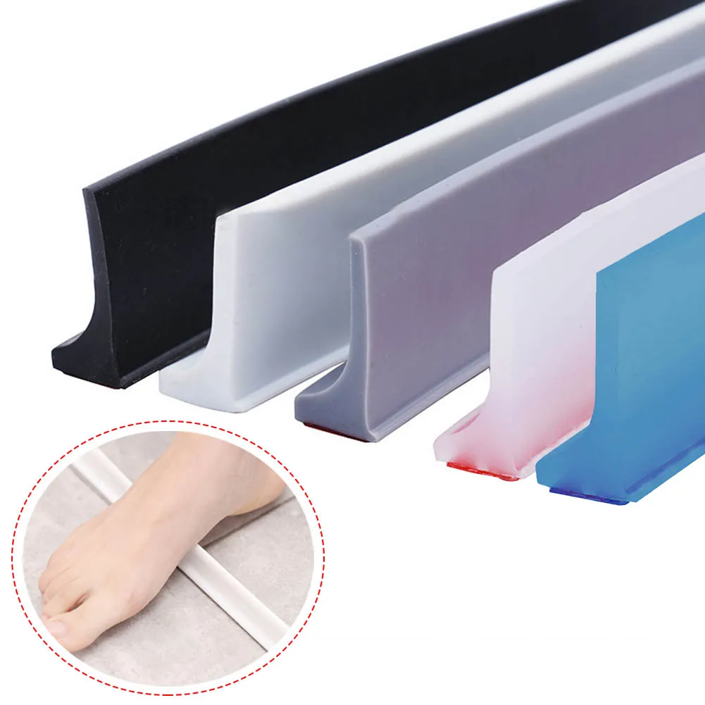 Water Barrier Strip Bathroom Retention Dry&Wet Separation Bendable Silicone Bathroom Sink Side Door Seal Strip
Water Barrier Strip Bathroom Retention Dry&Wet Separation Bendable Silicone Bathroom Sink Side Door Seal Strip
