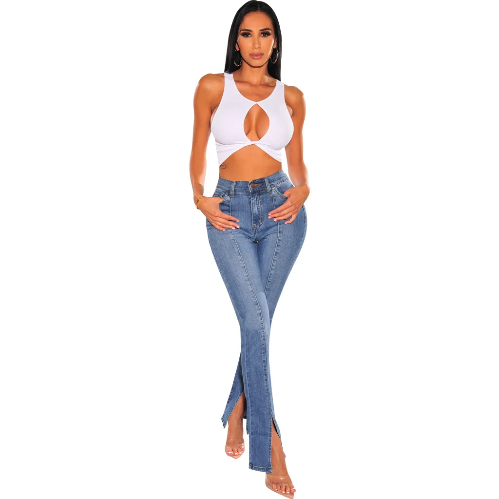 Fashion Casual Women Denim Pants Female Streetwear Jeans Trousers Girl's Bottoms Lady's Slit Jean Pants
Fashion Casual Women Denim Pants Female Streetwear Jeans Trousers Girl's Bottoms Lady's Slit Jean Pants