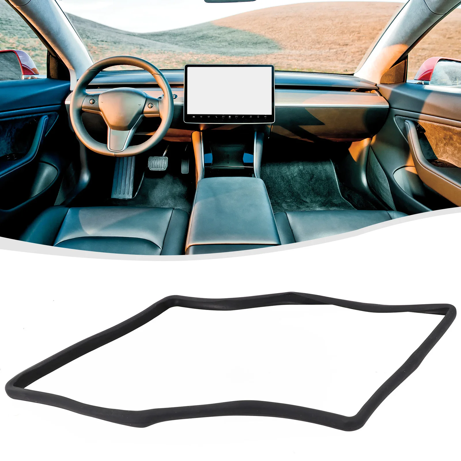 Silicone Screen Protective Frame Cover Trim For Tesla Model 3 Y Navigation Screen Edge Protector Car Accessories
Silicone Screen Protective Frame Cover Trim For Tesla Model 3 Y Navigation Screen Edge Protector Car Accessories