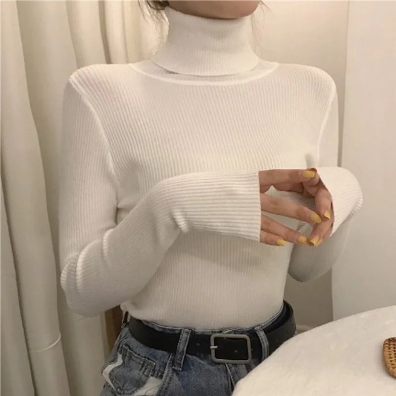 Casual Long Sleeve Slim Jumper Knitted Pullover Sweaters Women Fashion Turtleneck New Sweater Women Winter Tops Clothes 28453 
Casual Long Sleeve Slim Jumper Knitted Pullover Sweaters Women Fashion Turtleneck New Sweater Women Winter Tops Clothes 28453