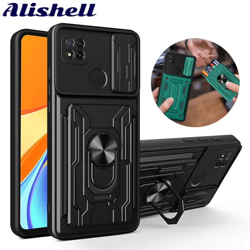 For Xiaomi Redmi 10 10C 10X Case Magnetic Ring Armor Phone Cases for Redmi 9 9A 9C Card Slot Bracket Stand Holder Back Cover
For Xiaomi Redmi 10 10C 10X Case Magnetic Ring Armor Phone Cases for Redmi 9 9A 9C Card Slot Bracket Stand Holder Back Cover