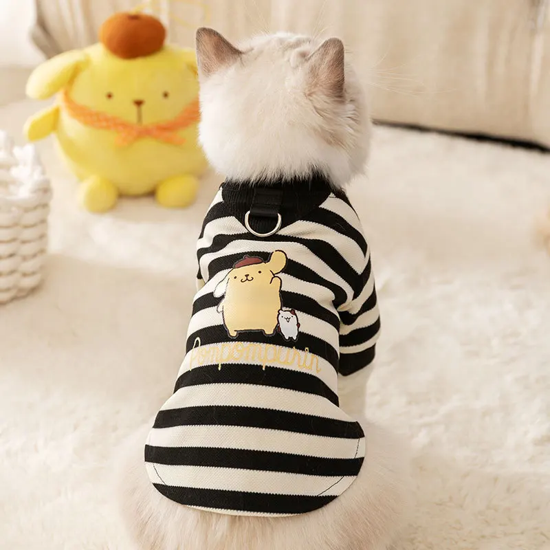Anime Sanrio Striped Cat and Dog Sweatshirt Pompompurin Accessories Cute Kawaii Thickened Warm Pet Clothes Toys for Girls Gift
Anime Sanrio Striped Cat and Dog Sweatshirt Pompompurin Accessories Cute Kawaii Thickened Warm Pet Clothes Toys for Girls Gift