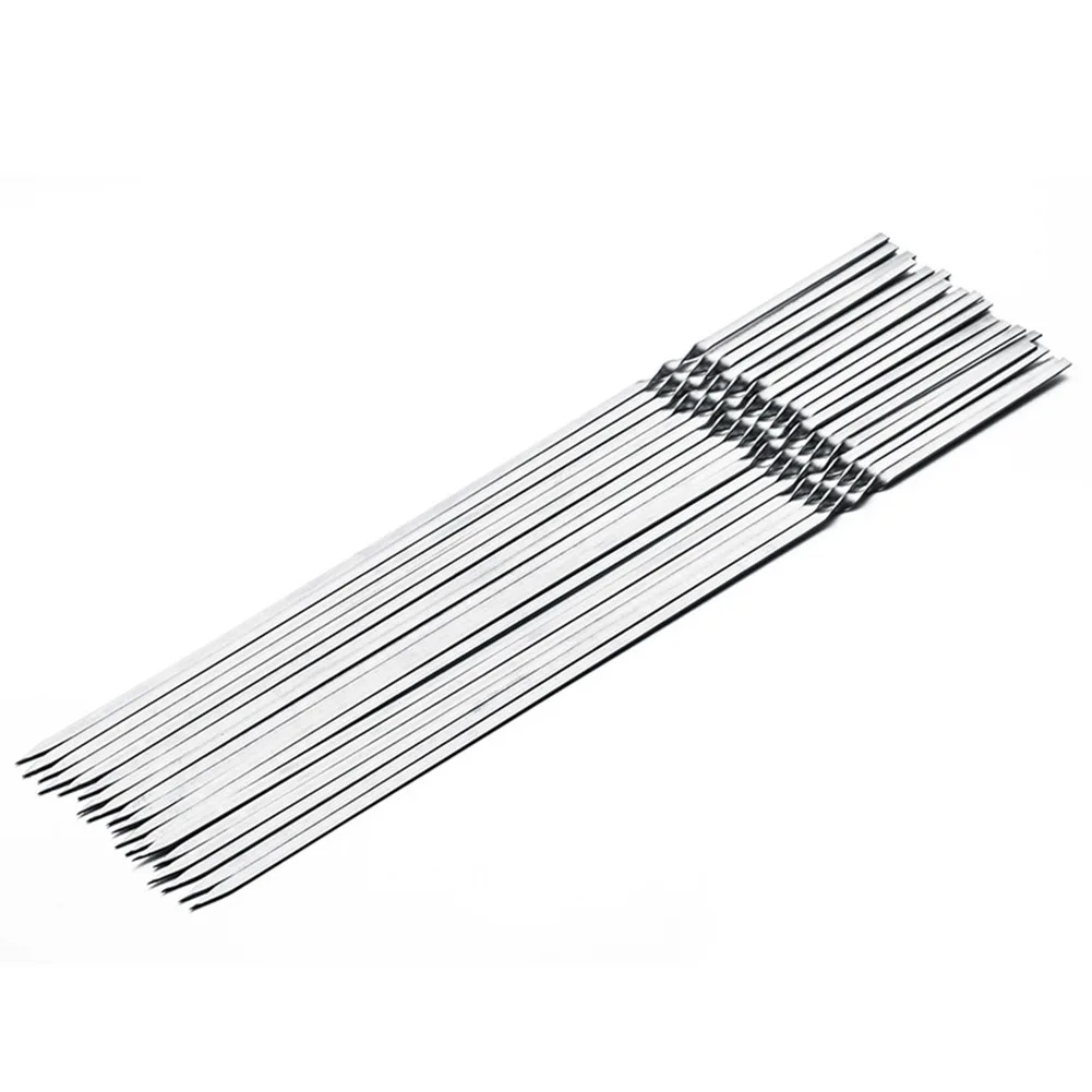 20PC 33cm Barbecue Sticks Stainless Steel Flat Skewers Metal BBQ Grill Roast Kebab Sticks Reusable BBQ Tools
20PC 33cm Barbecue Sticks Stainless Steel Flat Skewers Metal BBQ Grill Roast Kebab Sticks Reusable BBQ Tools