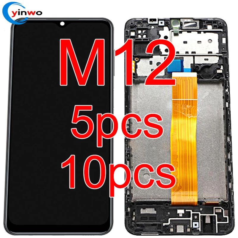 5/10 Pcs Wholesale 6.5"Original For Samsung Galaxy M12 LCD Display Touch Screen Digitizer Assembly With Frame
5/10 Pcs Wholesale 6.5"Original For Samsung Galaxy M12 LCD Display Touch Screen Digitizer Assembly With Frame