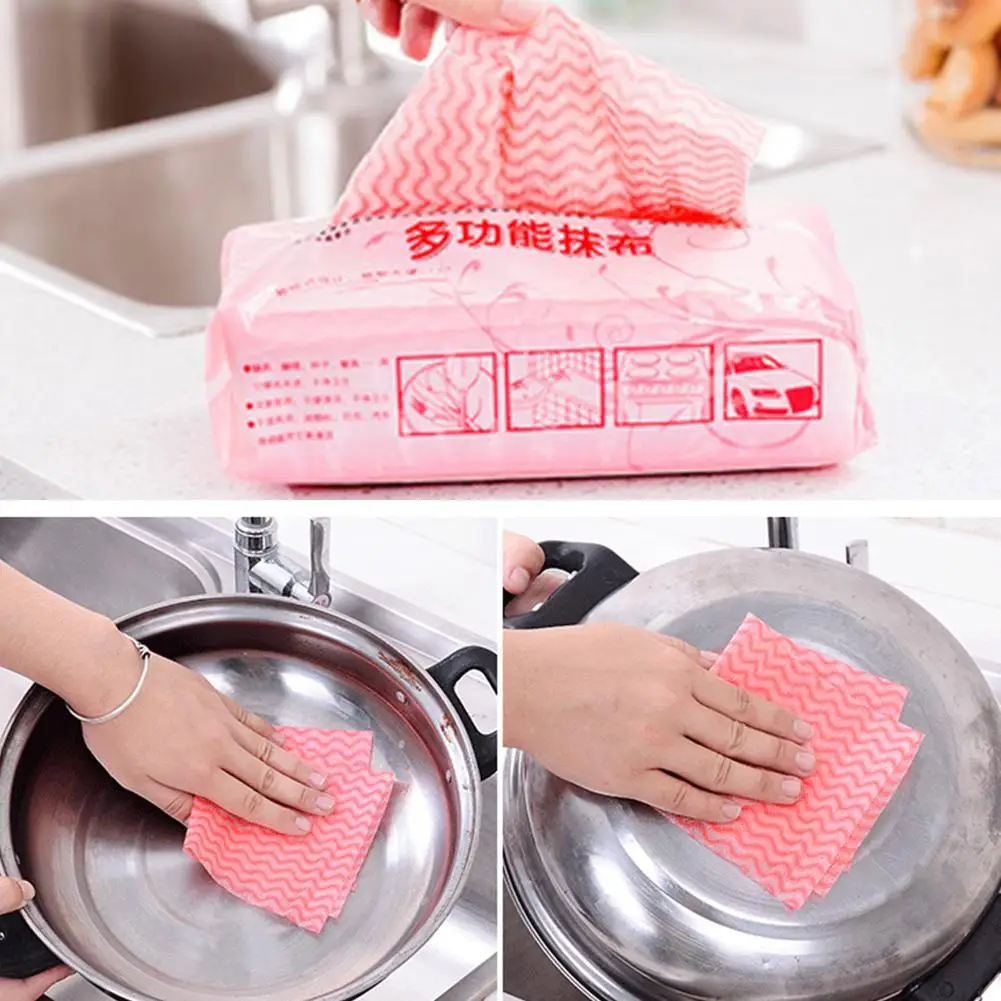 Disposable Rags Home Kitchen Microfiber Absorbent Oil Extractive Lazy Dish Towel Scouring Pad Cloth Cleaning Rags Type I2F2
Disposable Rags Home Kitchen Microfiber Absorbent Oil Extractive Lazy Dish Towel Scouring Pad Cloth Cleaning Rags Type I2F2