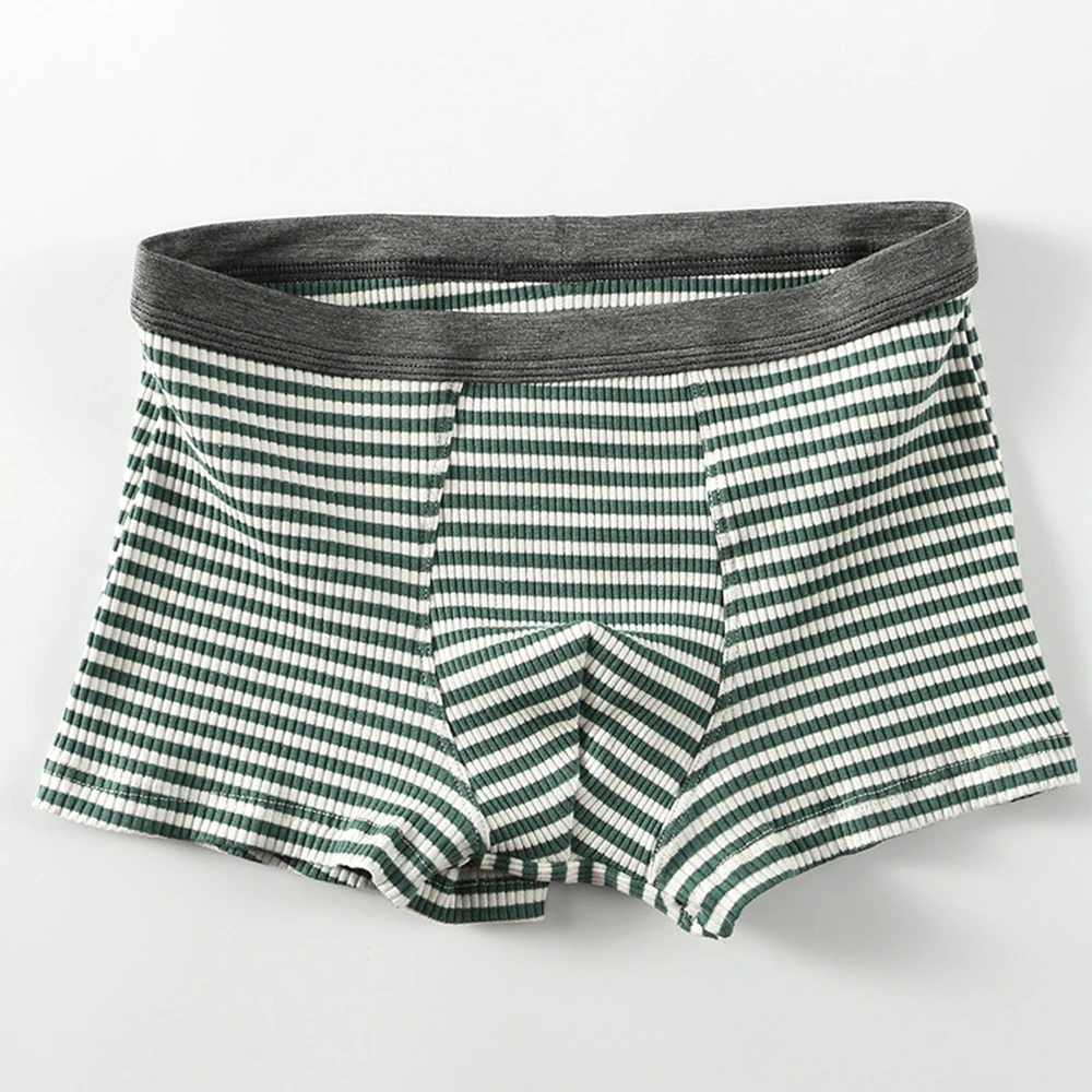 Men Bulge Pouch Boxer Briefs Man Striped Underwear Elastic Boxer Shorts Man Breathable Cotton Underpants U Convex Panties
Men Bulge Pouch Boxer Briefs Man Striped Underwear Elastic Boxer Shorts Man Breathable Cotton Underpants U Convex Panties