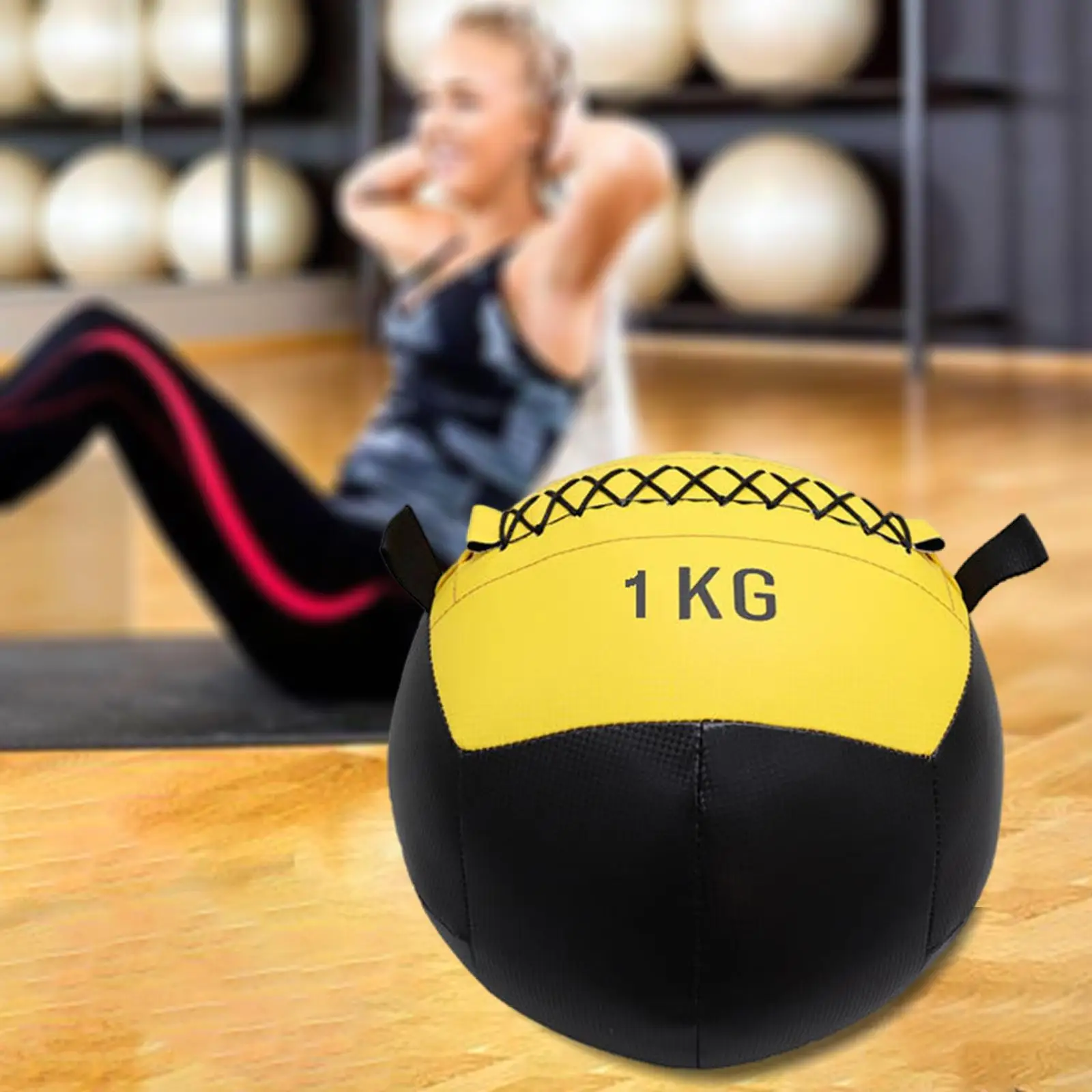 

Balance Workout Exercise Fitness Weighted Medicine Ball, Wall Ball and Slam