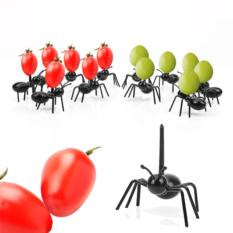 12 Pcs Mini Ants Food Fruit Picks Decoration Ant Shape Forks Snack Cake Dessert Tableware For Party Cake Dessert Bento Tools
12 Pcs Mini Ants Food Fruit Picks Decoration Ant Shape Forks Snack Cake Dessert Tableware For Party Cake Dessert Bento Tools