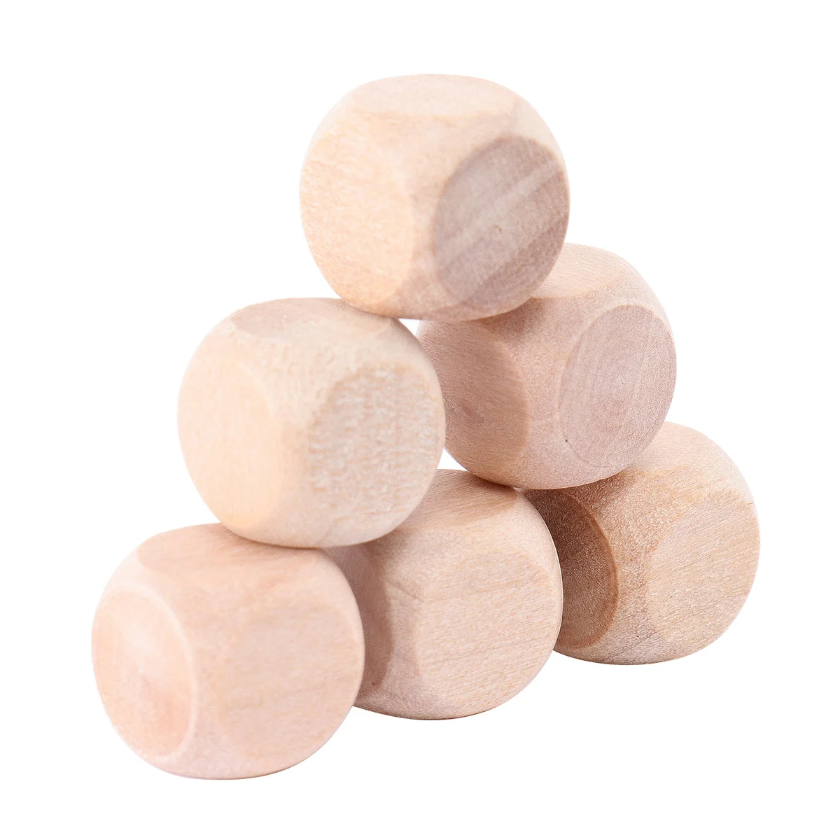 50pcs Wooden Cubes Crafts Blank Dice Set Six Sides Wood Square Blocks for Puzzle Making Crafts and DIY (12mm) 
50pcs Wooden Cubes Crafts Blank Dice Set Six Sides Wood Square Blocks for Puzzle Making Crafts and DIY (12mm)