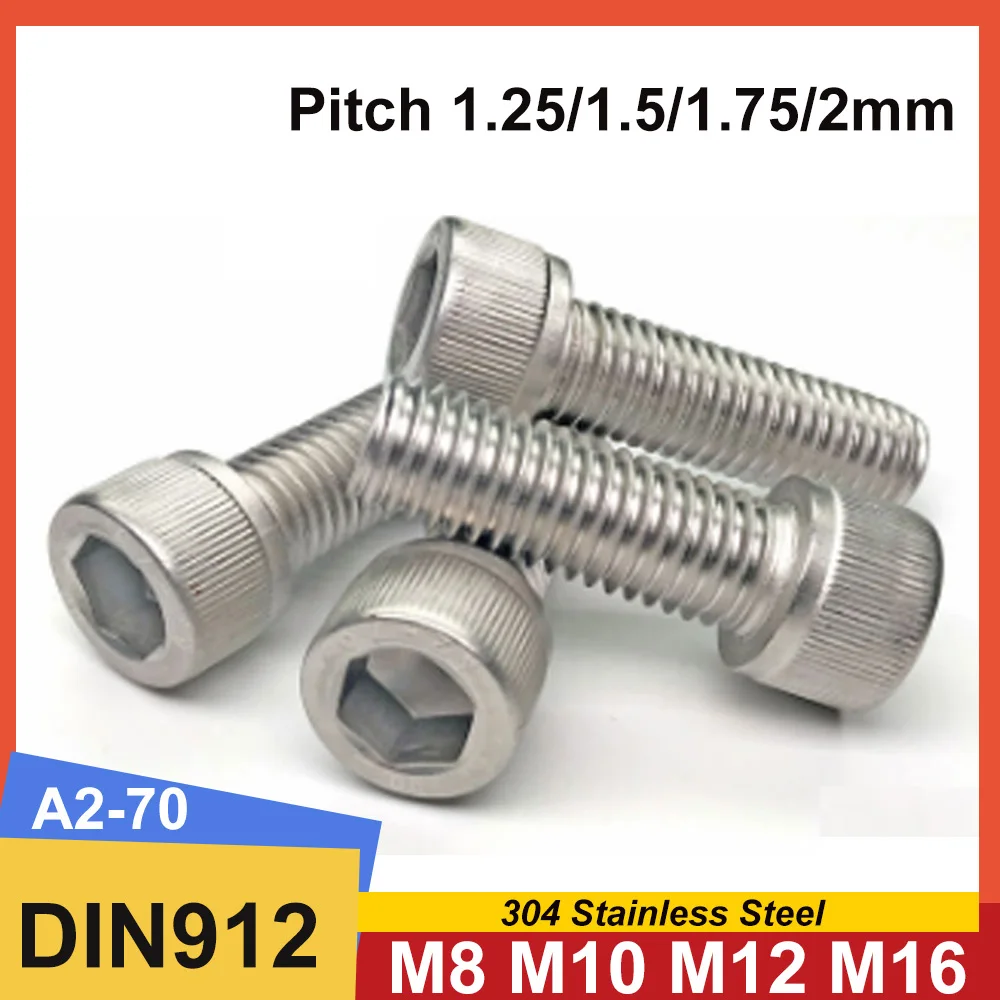 DIN912 M8 M10 M12 M16 шаг 1,25/1,5/1,75/2 мм 304 нержавеющая сталь тонкая резьба Шестигранная розетка круглая головка винт шестигранный болт
DIN912 M8 M10 M12 M16 шаг 1,25/1,5/1,75/2 мм 304 нержавеющая сталь тонкая резьба Шестигранная розетка круглая головка винт шестигранный болт