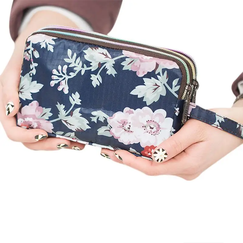 3 Zipper Women Waterproof Purse Cell Pouch Handbag Wallet Wristlet Bag Women's Fabric Coin Purse Bag Mobile Wallet Clutch Bag
3 Zipper Women Waterproof Purse Cell Pouch Handbag Wallet Wristlet Bag Women's Fabric Coin Purse Bag Mobile Wallet Clutch Bag