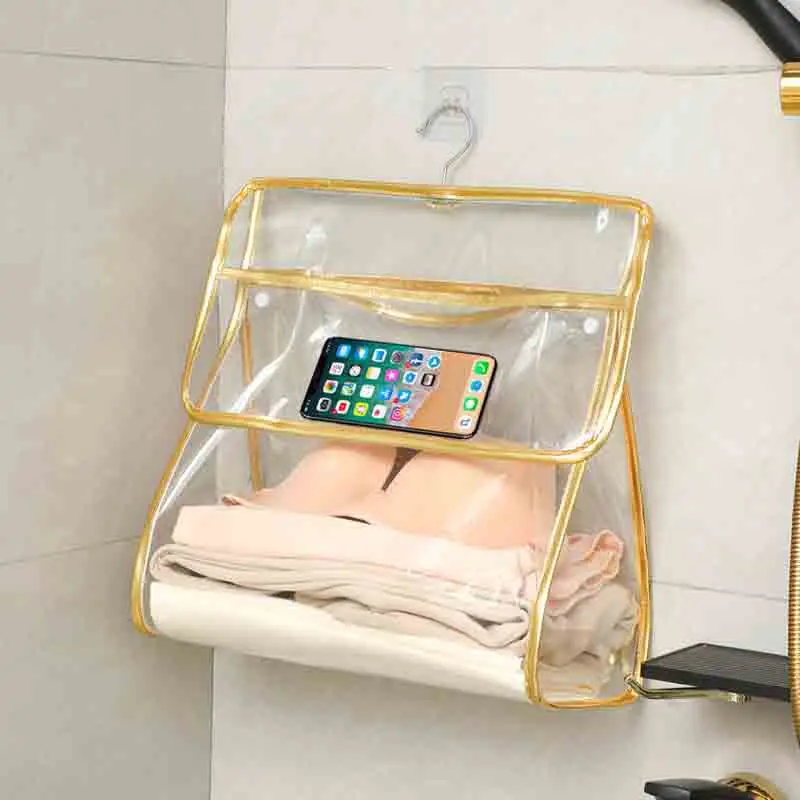 Bathroom Clothes Artifact Student Dormitory Storage Hanging Bag Bedroom Supplies Bathroom Waterproof Bag Underwear Hanging bag 
Bathroom Clothes Artifact Student Dormitory Storage Hanging Bag Bedroom Supplies Bathroom Waterproof Bag Underwear Hanging bag