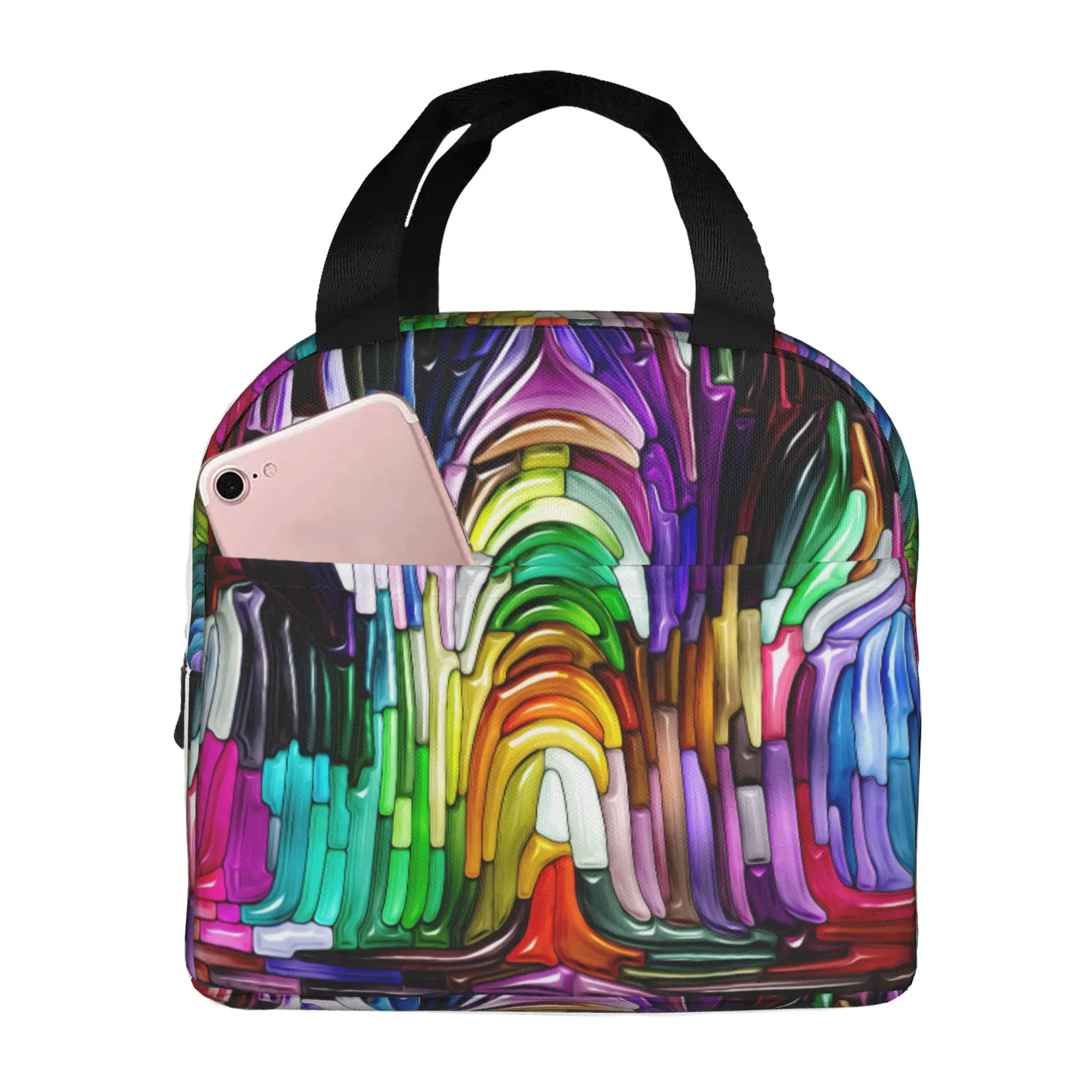 Серия жидких цветов, сумка для ланча, изолированные многофункциональные сумки-тоуты для ланча, многоразовая Термосумка-холодильник
Серия жидких цветов, сумка для ланча, изолированные многофункциональные сумки-тоуты для ланча, многоразовая Термосумка-холодильник