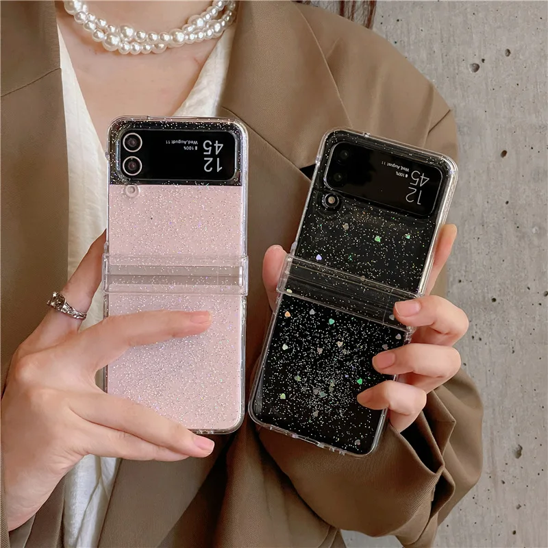 INS Shining Star Transparent Phone Case for Samsung Galaxy Z Flip 4 3 Hard Cover for ZFlip5 Zflip4 Solid Shell Bracket
INS Shining Star Transparent Phone Case for Samsung Galaxy Z Flip 4 3 Hard Cover for ZFlip5 Zflip4 Solid Shell Bracket