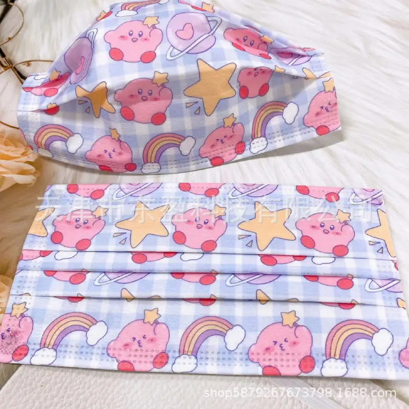 Цветная маска Аниме Kirby, 50 шт., одноразовая трехслойная защитная маска для лица, Пылезащитная маска для мальчиков и девочек, подарок, без коро...
Цветная маска Аниме Kirby, 50 шт., одноразовая трехслойная защитная маска для лица, Пылезащитная маска для мальчиков и девочек, подарок, без коро...