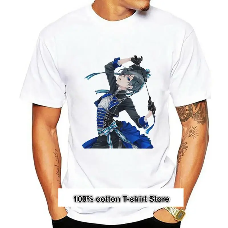 Camiseta negra de Батлер для женщин, одежда из аниме японские, camiseta fresca унисекс, camisetas de korshitsuji
Camiseta negra de Батлер для женщин, одежда из аниме японские, camiseta fresca унисекс, camisetas de korshitsuji