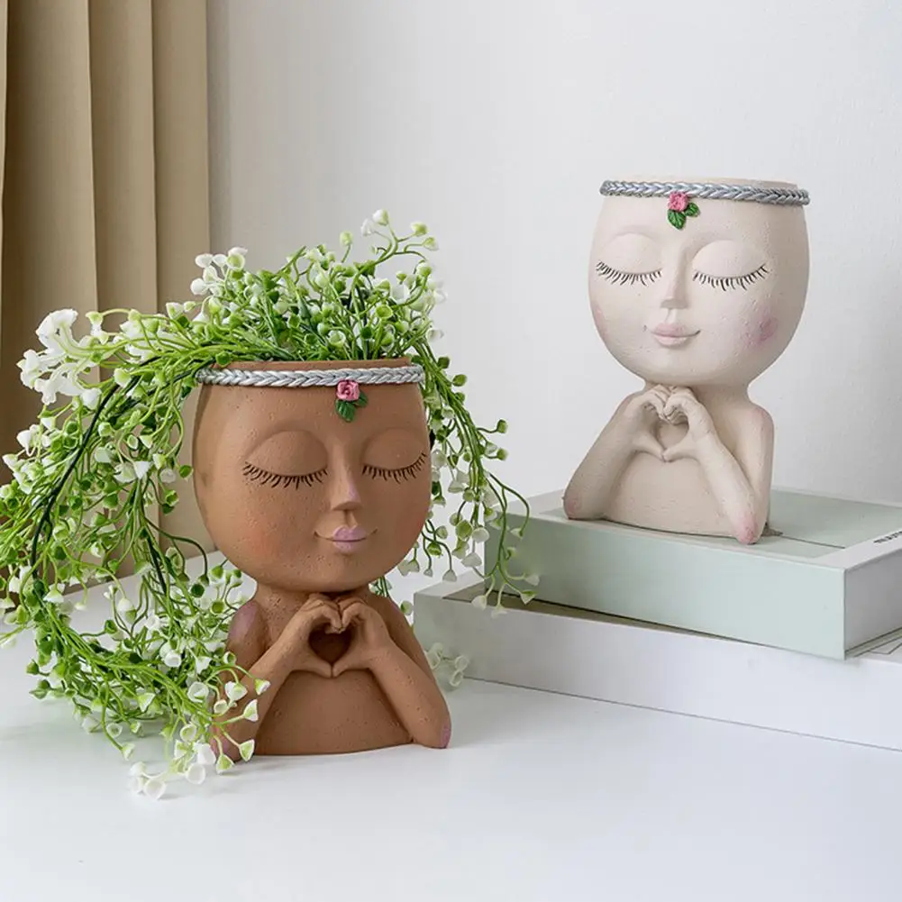 Succulent Pot Exquisite Little Girl Creative Shape Giving Heart Sculptural Nordic Flower Pot Greenery Accessories
Succulent Pot Exquisite Little Girl Creative Shape Giving Heart Sculptural Nordic Flower Pot Greenery Accessories