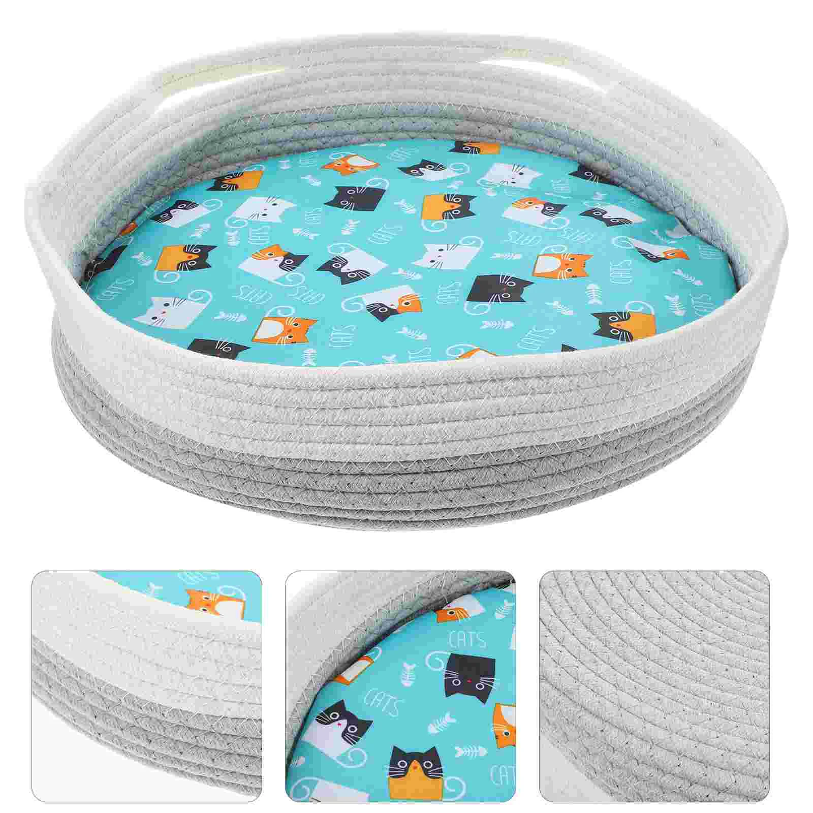 Cat Beds Pet for Home Stitching Summer Sleeping House Comfortable Nest Woven Resting
Cat Beds Pet for Home Stitching Summer Sleeping House Comfortable Nest Woven Resting