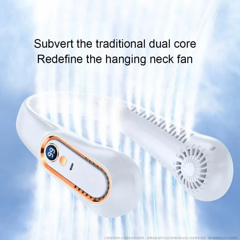 1800mAh Mini Hanging Neck Fan 5-speed Adjustable Digital Display Power Fan Lazy Neck Hanging Cooler USB Rechargeable Portable
1800mAh Mini Hanging Neck Fan 5-speed Adjustable Digital Display Power Fan Lazy Neck Hanging Cooler USB Rechargeable Portable