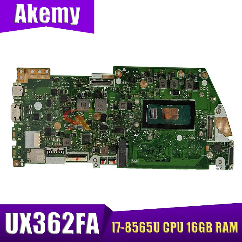 UX362FA original mainboard with I7-8565U CPU 16GB RAM For ASUS UX362FA-EL142T ZenBook UX362 UX362FA laptop motherboard test ok
UX362FA original mainboard with I7-8565U CPU 16GB RAM For ASUS UX362FA-EL142T ZenBook UX362 UX362FA laptop motherboard test ok
