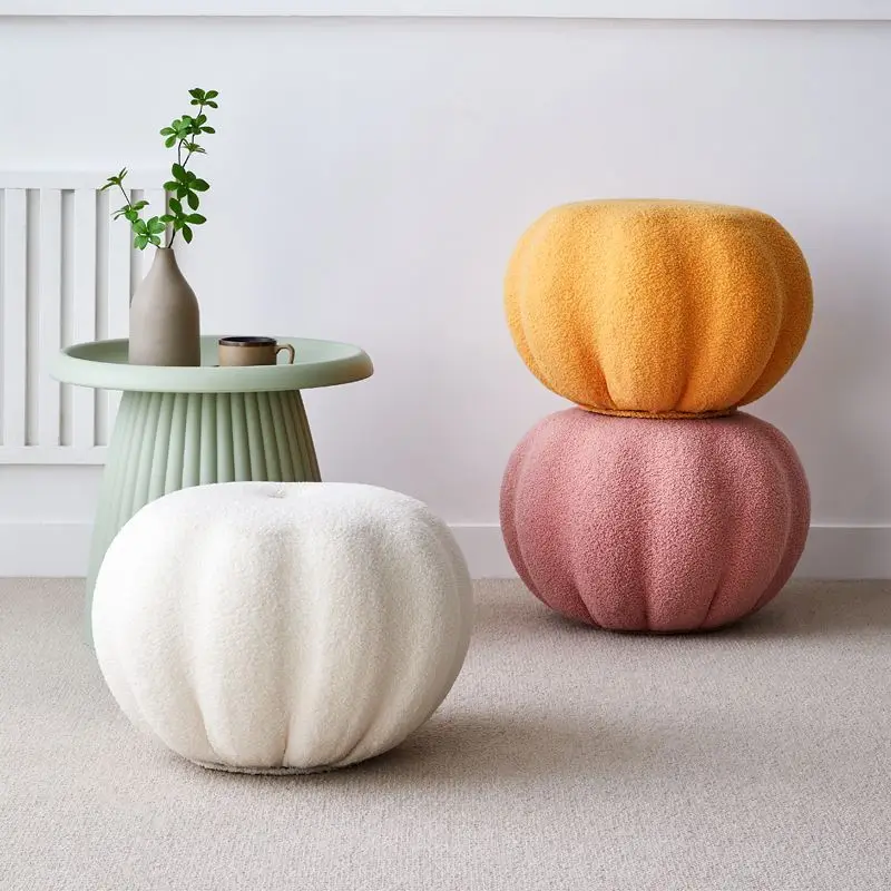 Pumpkin Sofa Stool Living Room Shoe Changing Stool Bedroom Soft Plush Round Stool Multiple Colors Small Flower Stool Simple Cute
Pumpkin Sofa Stool Living Room Shoe Changing Stool Bedroom Soft Plush Round Stool Multiple Colors Small Flower Stool Simple Cute