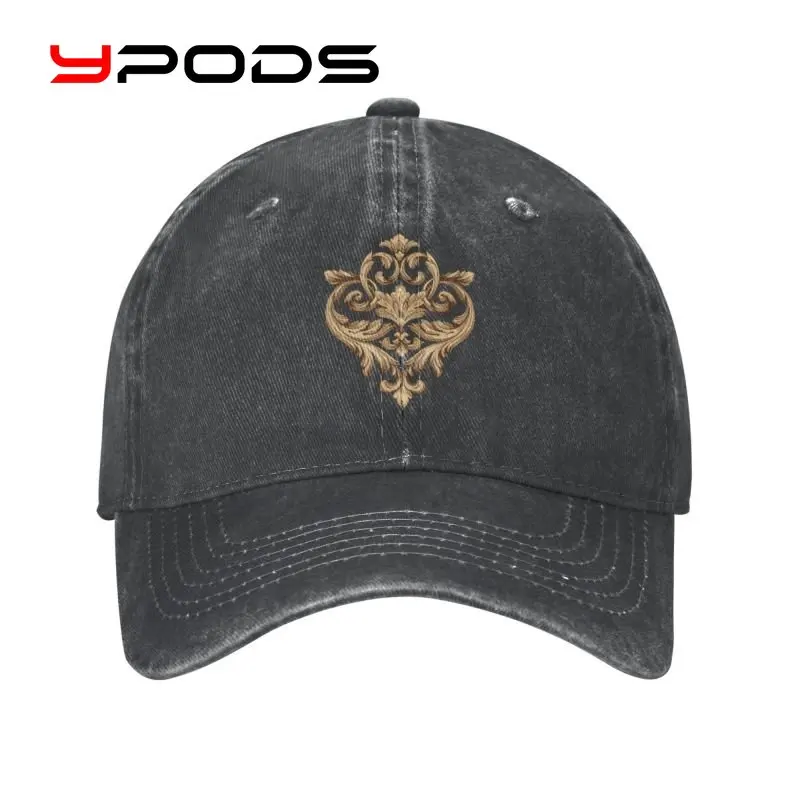 Luxury Golden European Floral Cotton Motorcycle baseball cap Sun Protection Women Men's Adjustable Baroque Victorian Art Dad Hat
Luxury Golden European Floral Cotton Motorcycle baseball cap Sun Protection Women Men's Adjustable Baroque Victorian Art Dad Hat