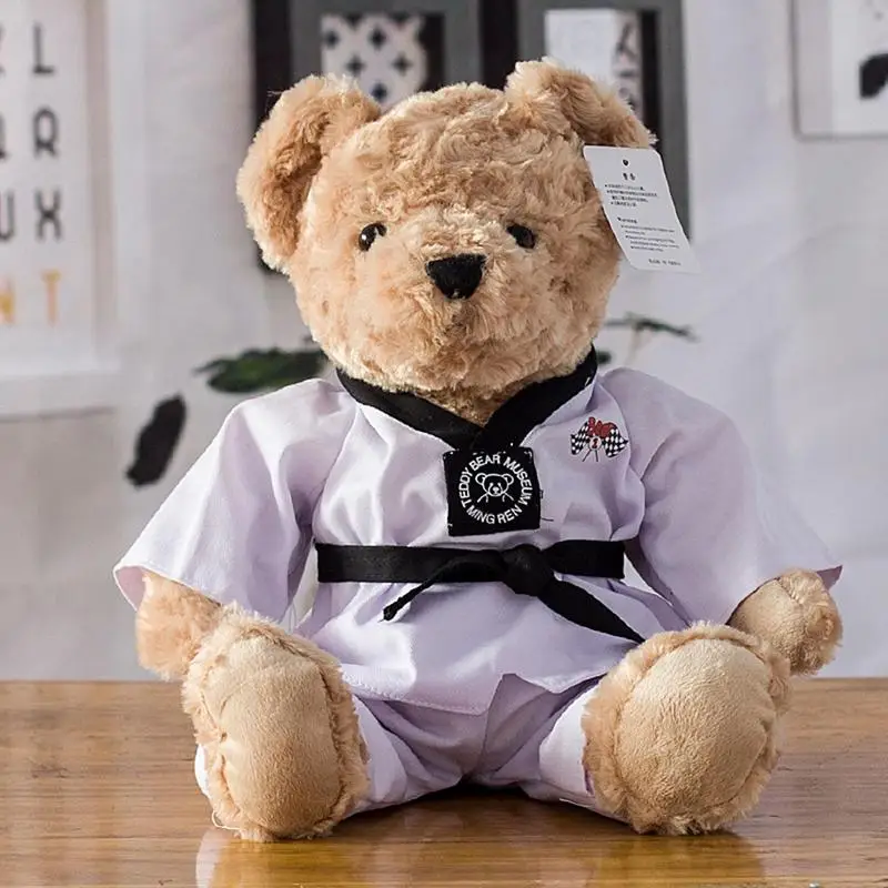 Kawaii TaekwondoBear Plush Doll Soft Cute Stuffed Animal Doll Toys Creative Peluche Gift Toy For Birthday New Year 2023
Kawaii TaekwondoBear Plush Doll Soft Cute Stuffed Animal Doll Toys Creative Peluche Gift Toy For Birthday New Year 2023