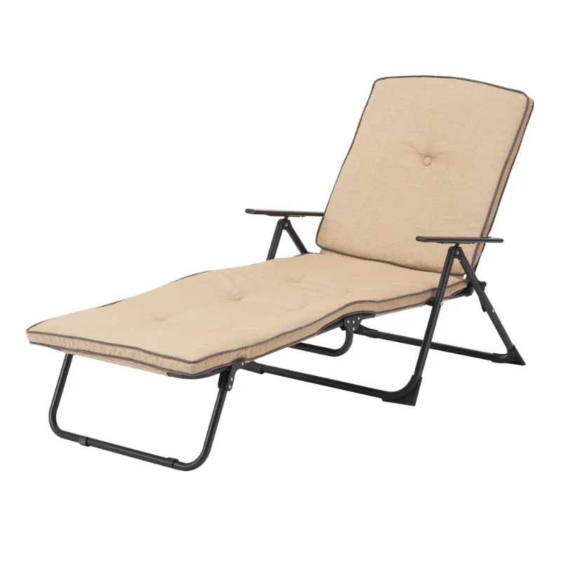 Mainstays Sand Dune Foldable Steel Outdoor Chaise Lounge, Beige/Black. camping chair
Mainstays Sand Dune Foldable Steel Outdoor Chaise Lounge, Beige/Black. camping chair