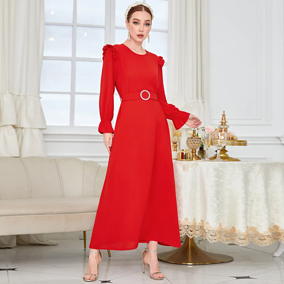 Eid Middle East Turkey Solid Color Robe Kaftan Moroccan Dress Muslim Abayas Women Dubai 2023 Elegant Vestidos Party Dresses
Eid Middle East Turkey Solid Color Robe Kaftan Moroccan Dress Muslim Abayas Women Dubai 2023 Elegant Vestidos Party Dresses