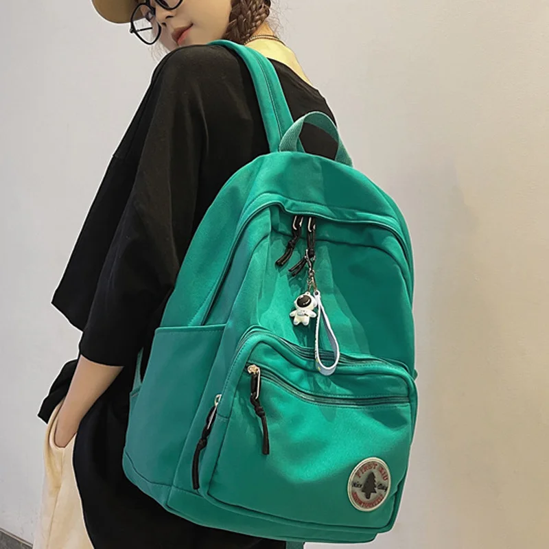 

Модный повседневный нейлоновый женский рюкзак, ранец для студентов колледжа, школьные ранцы для девочек-подростков, вместительные водонепроницаемые дорожные мешки