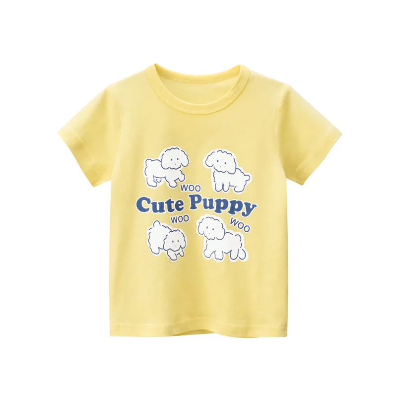 2022 summer new children's clothing girls T-shirt children's half-sleeved cartoon print top
2022 summer new children's clothing girls T-shirt children's half-sleeved cartoon print top