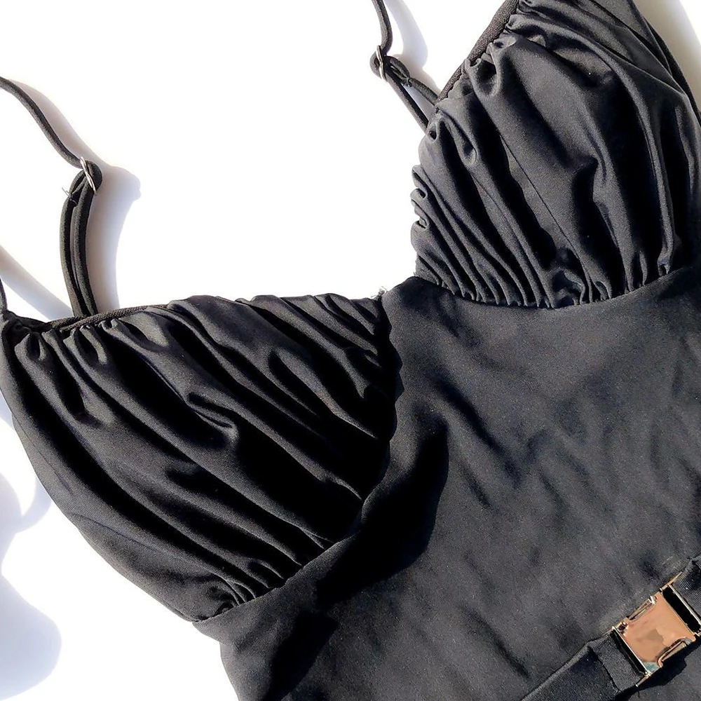 Swimsuit With Belt 2022 New Summer Women's One-piece Swimsuit Solid Color One-piece Bikini
Swimsuit With Belt 2022 New Summer Women's One-piece Swimsuit Solid Color One-piece Bikini