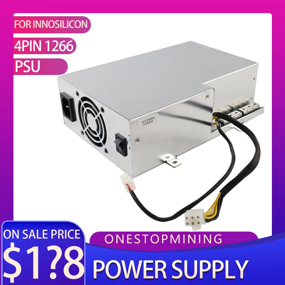 BTC BCH Miner Power Supply For INNOSILICON T2T 25-30T Double Tube Innosilicon 6PIN 4Pin 1266 Power Supply Replacement PSU
BTC BCH Miner Power Supply For INNOSILICON T2T 25-30T Double Tube Innosilicon 6PIN 4Pin 1266 Power Supply Replacement PSU