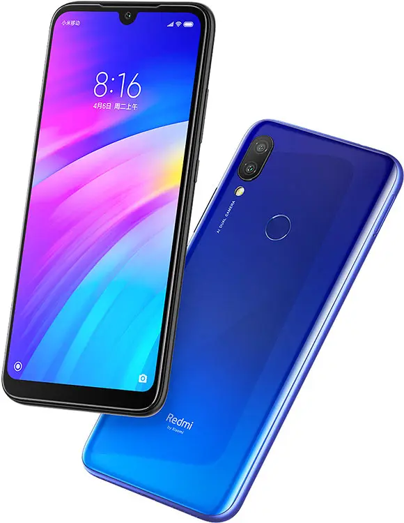 Смартфон Xiaomi Redmi 7 4 + 64 ГБ 4000 мАч сканер отпечатка пальца | Мобильные телефоны и