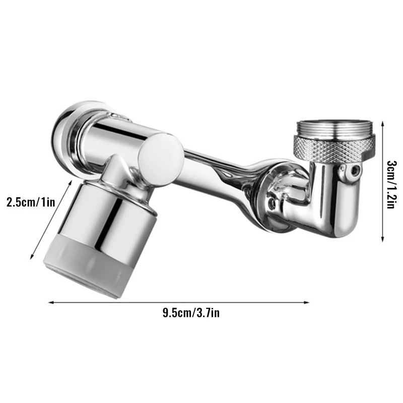 N0HB 1080 Degree Robotic Arm Swivel Water Tap Aerator Bathroom Faucet Bubbler Spout for Bathroom Kitchen Prevent The Splash
N0HB 1080 Degree Robotic Arm Swivel Water Tap Aerator Bathroom Faucet Bubbler Spout for Bathroom Kitchen Prevent The Splash