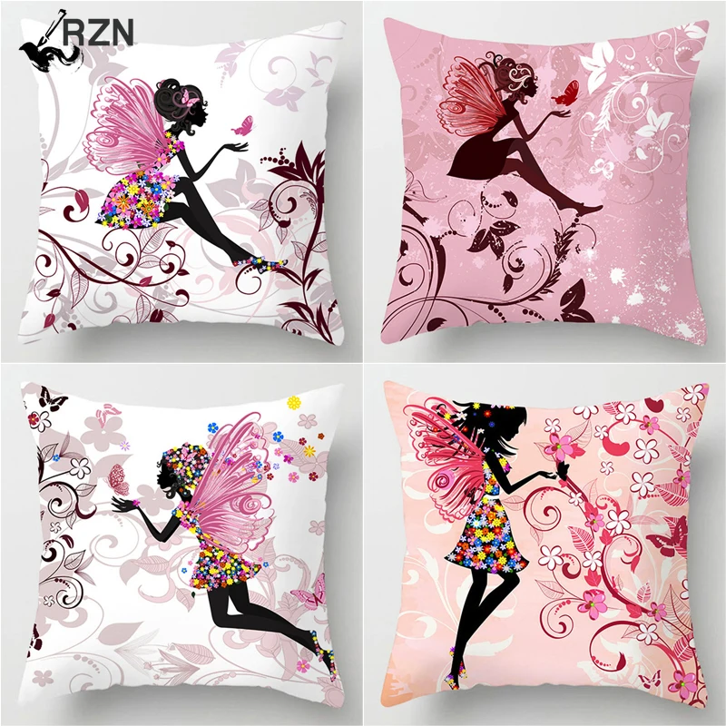 Beauty Flower Fairy Girl Pillow Case Kawaii Pink Throw Pillow Cover Decorative Cushion Cover for Sofa Chair Outdoor Pillowcase
Beauty Flower Fairy Girl Pillow Case Kawaii Pink Throw Pillow Cover Decorative Cushion Cover for Sofa Chair Outdoor Pillowcase