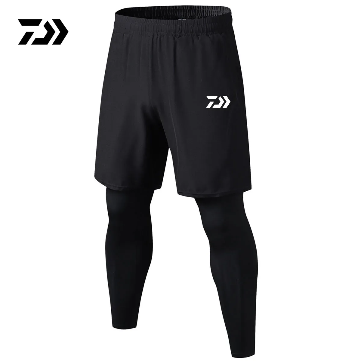Daiwa Men's Fake Two-piece Running Pants Compression Sports Tights Men's Quick-drying Training Fake Two-piece Sportswear
Daiwa Men's Fake Two-piece Running Pants Compression Sports Tights Men's Quick-drying Training Fake Two-piece Sportswear