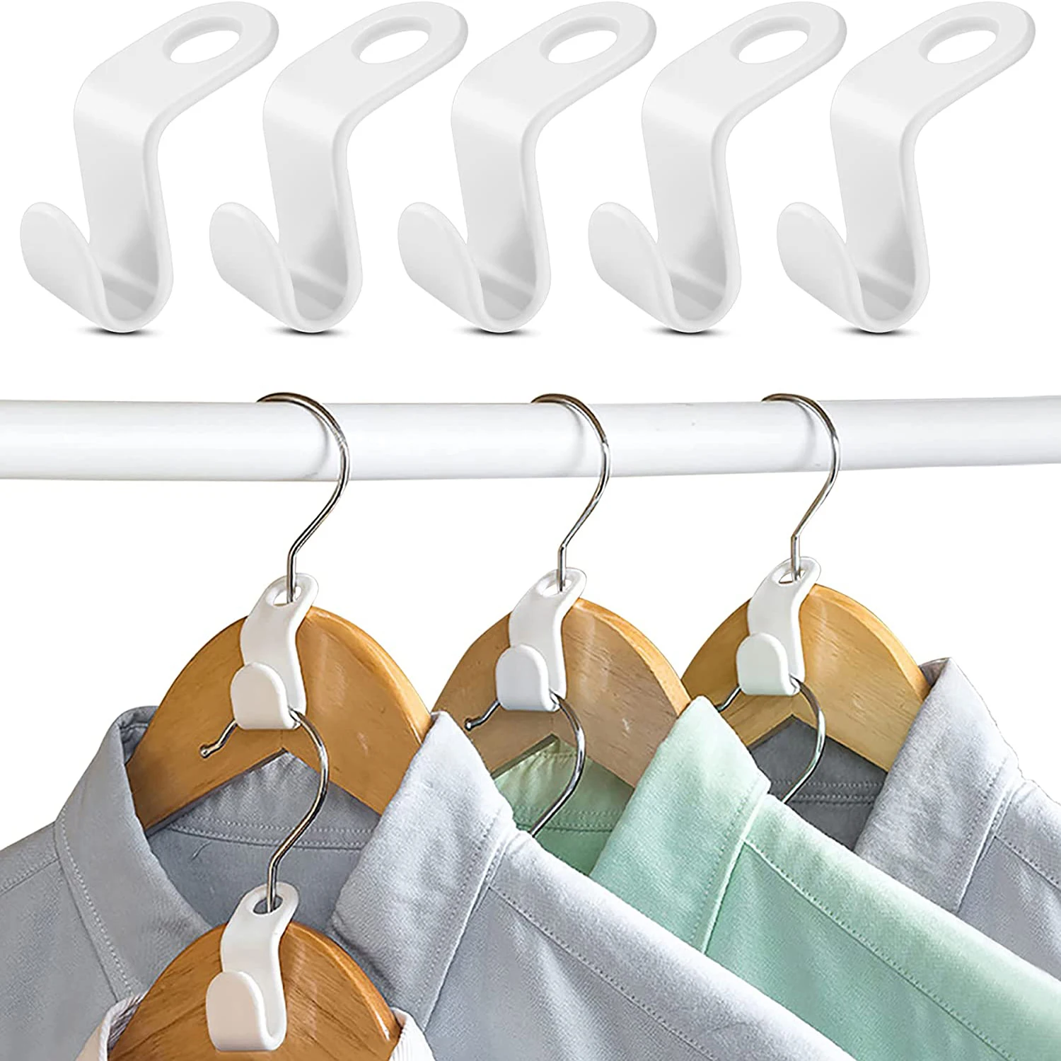 30pcs Multi-function Wardrobe Space-saving Stack Hanger Hook Coat Hook Plastic Closet Stack Hanger Rack Bedroom Organizer
30pcs Multi-function Wardrobe Space-saving Stack Hanger Hook Coat Hook Plastic Closet Stack Hanger Rack Bedroom Organizer