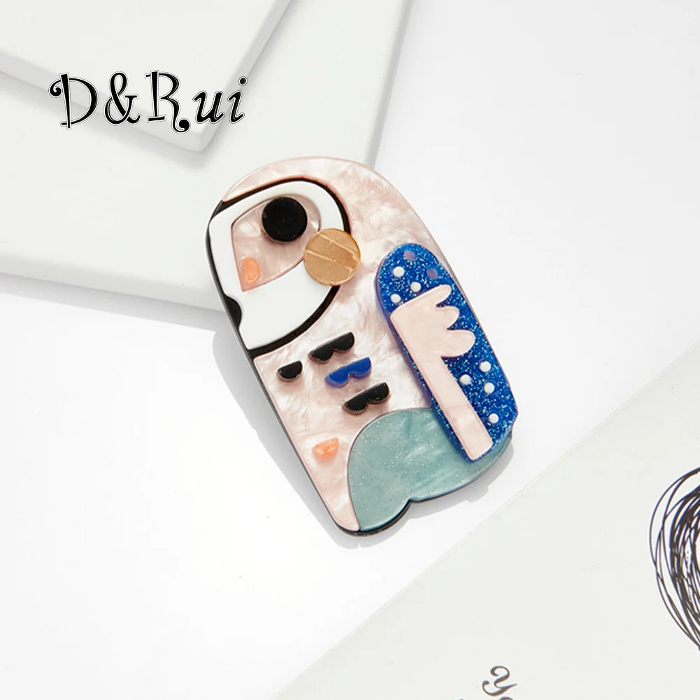 D&Rui Creative Fashion Animal Brooches Cartoon Abstract Art Colorful Bird Acrylic Jewelry Accessories Brooch New Lapel Pins
D&Rui Creative Fashion Animal Brooches Cartoon Abstract Art Colorful Bird Acrylic Jewelry Accessories Brooch New Lapel Pins