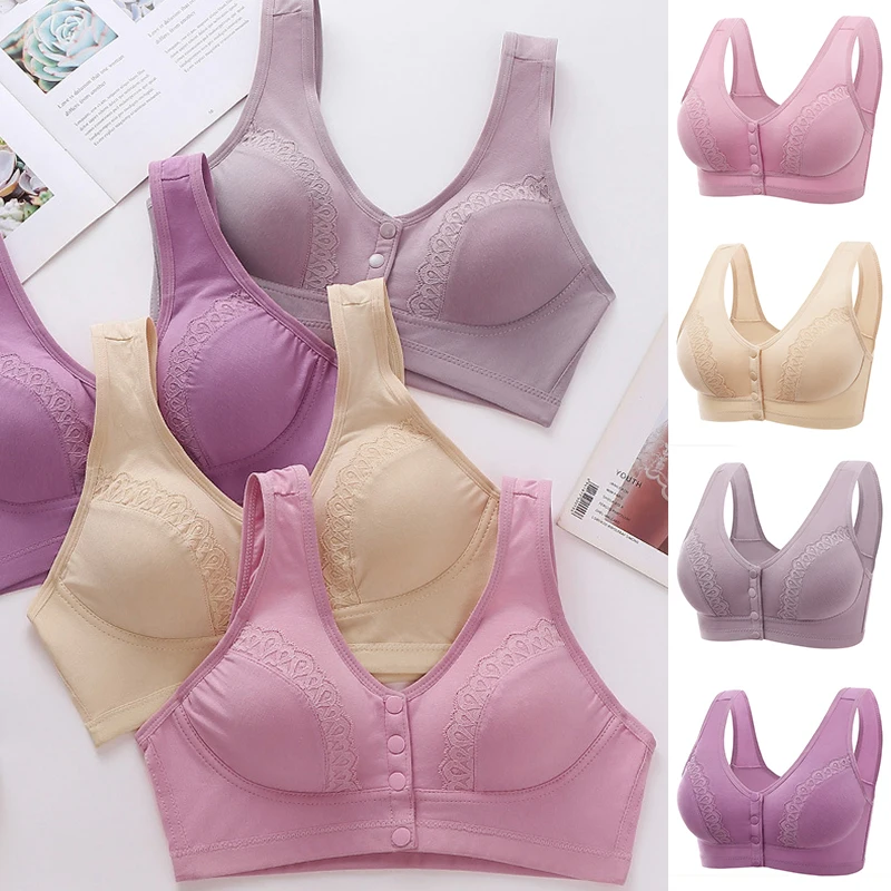Women's Bra Skin-Friendly Cotton Front Button Bra Women's Wireless Underwear Breathable
Women's Bra Skin-Friendly Cotton Front Button Bra Women's Wireless Underwear Breathable