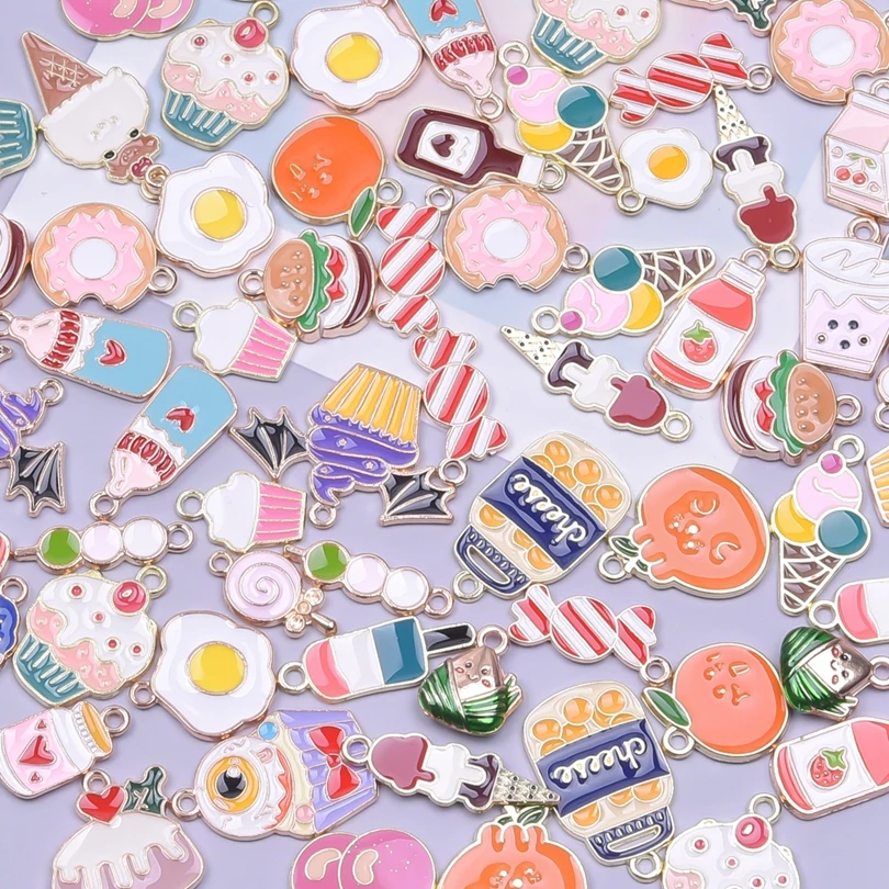 Cute Enamel Charms Cake Ice Cream Candy Donut Dessert Charms For Jewelry Making DIY Keychain Earrings Bracelet Pendant 6-68pcs
Cute Enamel Charms Cake Ice Cream Candy Donut Dessert Charms For Jewelry Making DIY Keychain Earrings Bracelet Pendant 6-68pcs