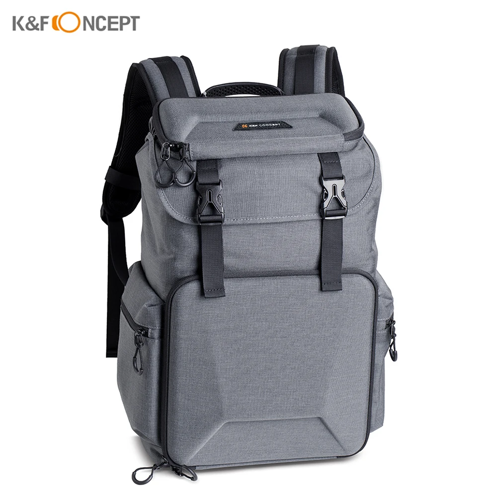 

Рюкзак K & F CONCEPT для камеры, удобная водонепроницаемая сумка для хранения фотографий, со съемной пряжкой-разделителем, уличная сумка для каме...