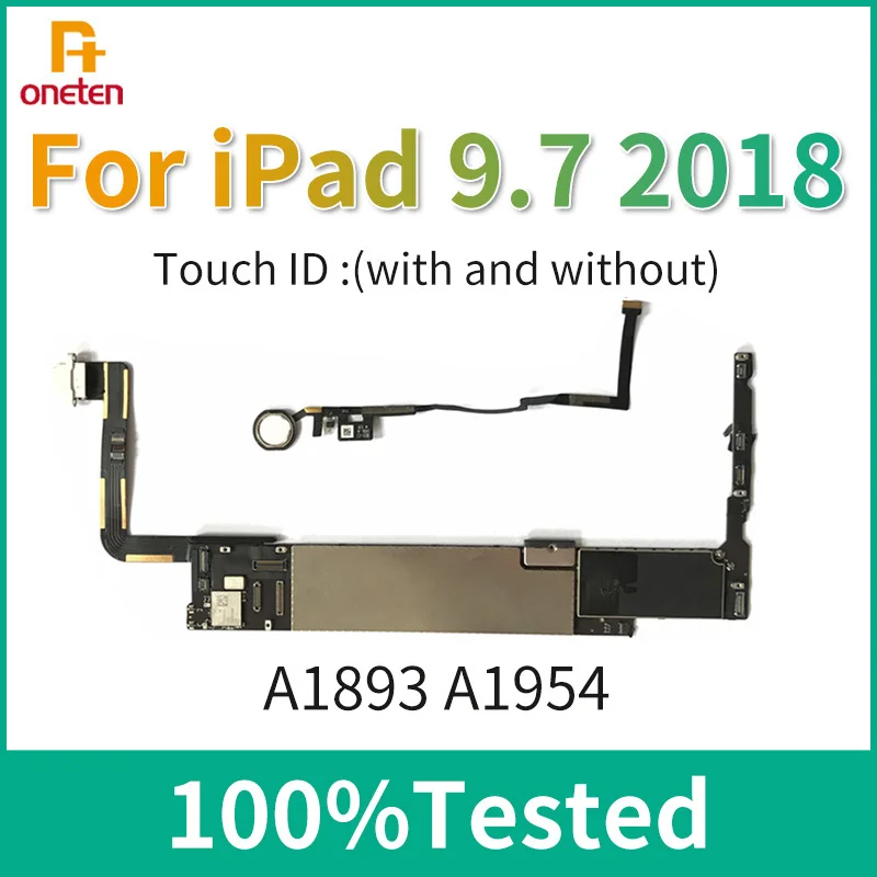 A1954 A1893 For iPad 9.7 2018 Motherboard 6th Generation Unlock iCloud Wifi Version WIth No Touch ID 32GB 128GB Clean Mainboard
A1954 A1893 For iPad 9.7 2018 Motherboard 6th Generation Unlock iCloud Wifi Version WIth No Touch ID 32GB 128GB Clean Mainboard
