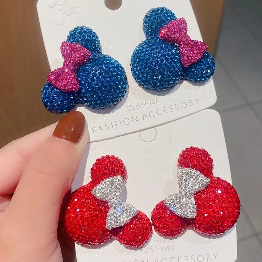 Fashion Earrings for Women S925 Full Rhinestones Cute Bow Mouse Ear Stud Shine Catwalk Drop Earring Girl Friendship Jewelry Gift
Fashion Earrings for Women S925 Full Rhinestones Cute Bow Mouse Ear Stud Shine Catwalk Drop Earring Girl Friendship Jewelry Gift
