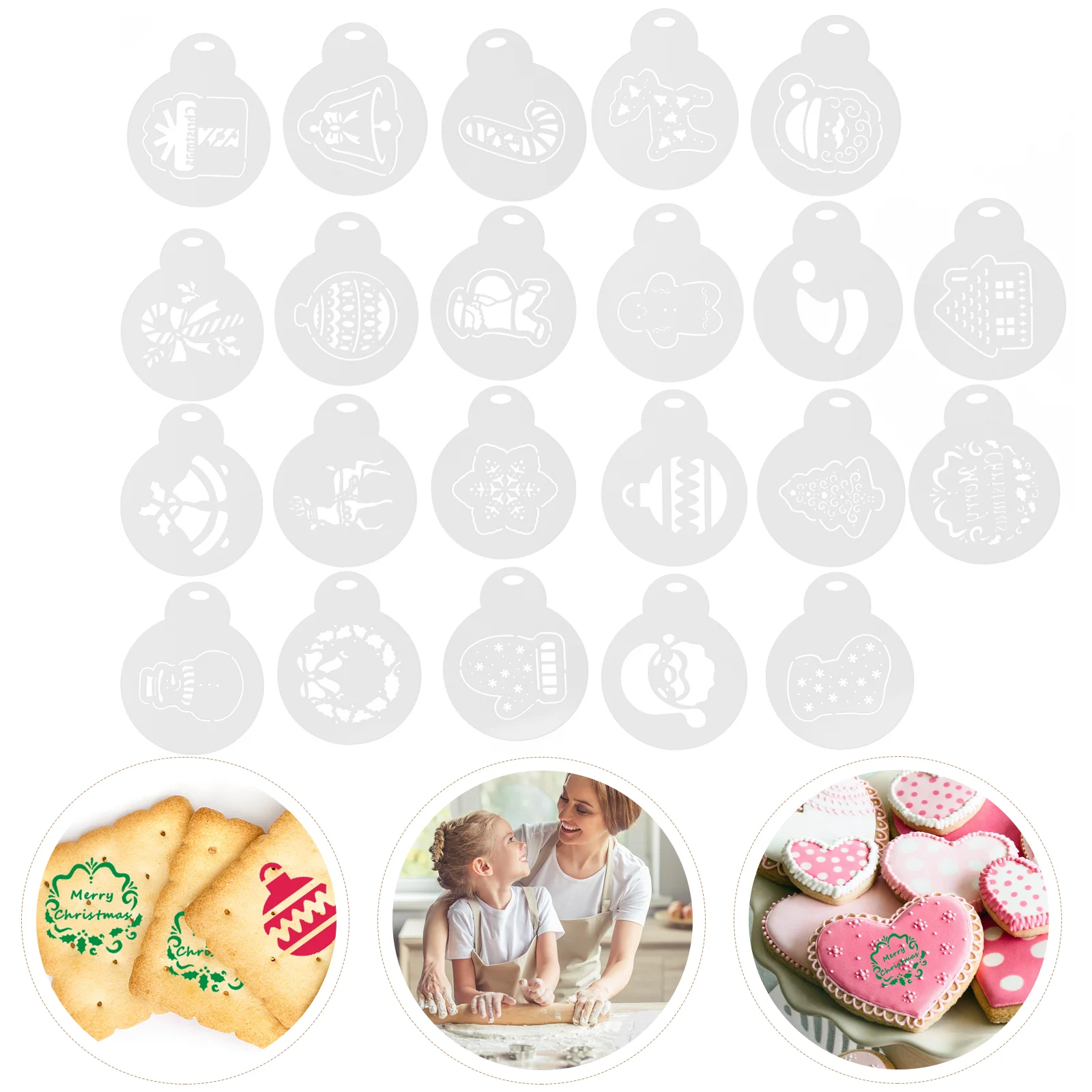 Stencils Christmas Cookie Coffee Decorating Cake Template Stencilmold Diyfondant Barista Kit Molds Baking Ornament Decorations
Stencils Christmas Cookie Coffee Decorating Cake Template Stencilmold Diyfondant Barista Kit Molds Baking Ornament Decorations