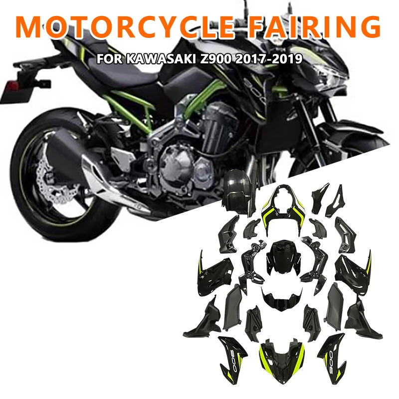 Комплект обтекателей для мотоцикла Kawasaki Z900 ZR900 2017 2018 2019 Полнокадровый защитный боковой Чехол яркий черный желтый обтекатель
Комплект обтекателей для мотоцикла Kawasaki Z900 ZR900 2017 2018 2019 Полнокадровый защитный боковой Чехол яркий черный желтый обтекатель